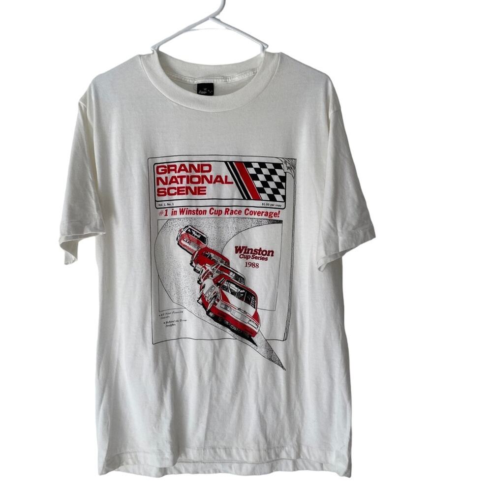 Winston Cup Series 1988 Vintage Single Stitch Grand National White T-shirt XL